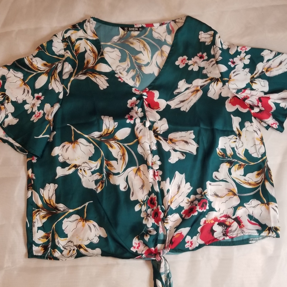 Tie-front Top - Picture 4 of 5